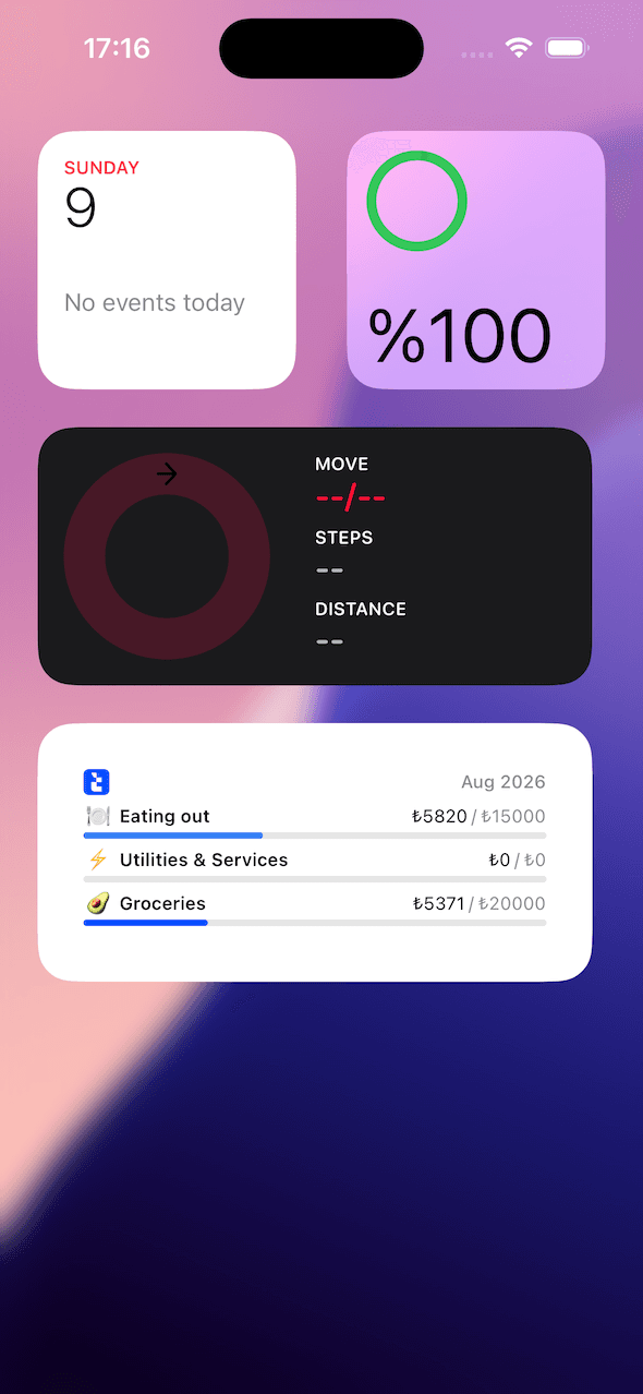 Add widget
